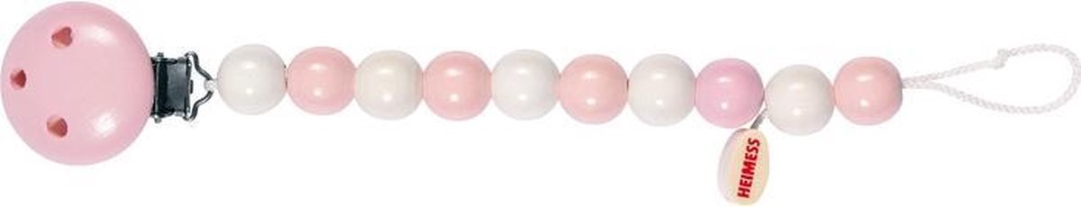 Heimess Fopspeenketting Roze Wit Parels 21cm