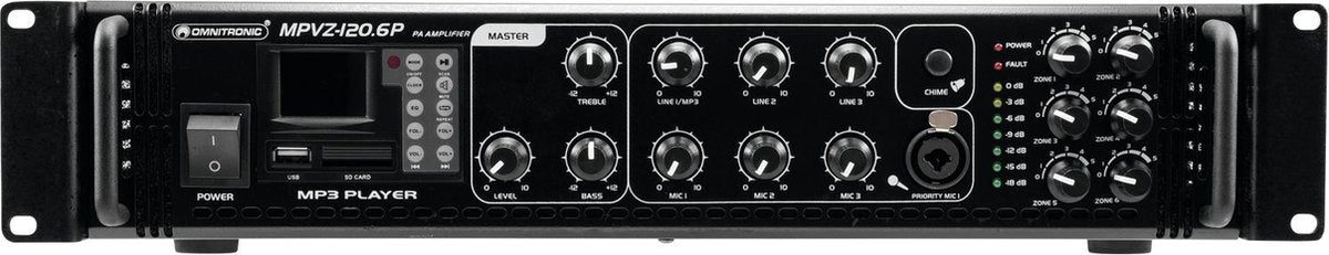 OMNITRONIC MPVZ-120.6P PA Mixing Amp