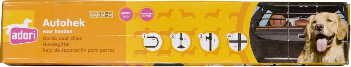 Adori Autorek Verstelbaar b 85-150 h 60-110 cm Zwart
