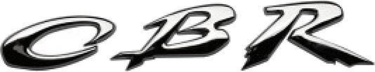 Race Sport Embleem Cbr Chroom 80 X 19 Mm Per Stuk