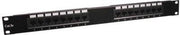 Basic 1U Patch Paneel UTP 19 inch 16 poort RJ45 cat.5e LSA en 110 blokmontage