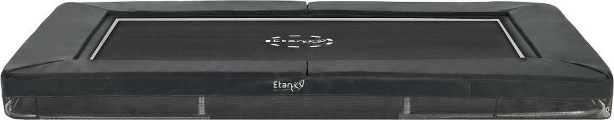 Etan Premium Gold Trampoline Inground - 1259 / 380 x 275 cm - UV-bestendig Randkussen - Grijs - Rechthoekig