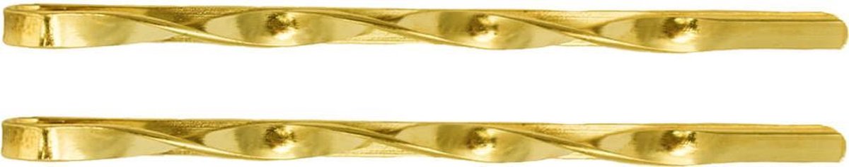 Twisted hair clips gold