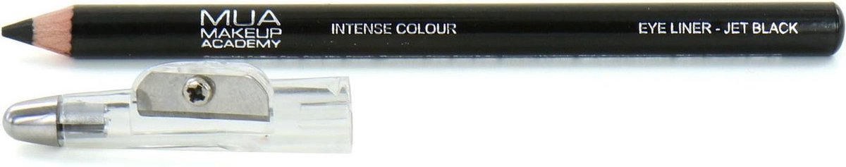 MUA Intense Colour Oogpotlood - Jet Black (met puntenslijper)