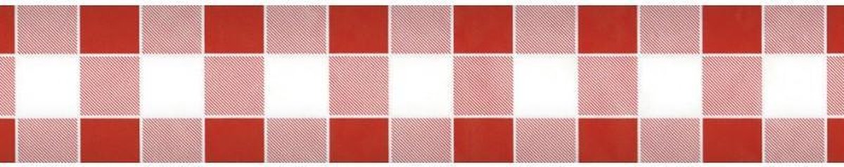 Papieren tafelkleed damast ruit rood 1.18x10mtr
