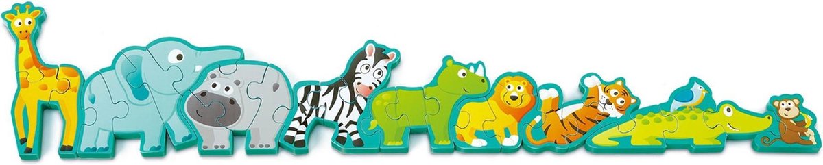 Hape Vormenpuzzel Dieren En Alfabet Hout 78 Cm  26-delig