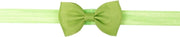 Baby haarband met strik - Baby meisje - Baby haaraccessoires - Baby hoofdband - Limoen groen