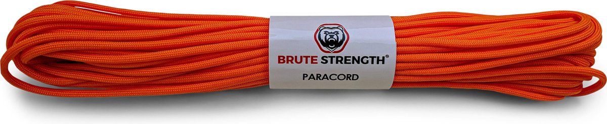 Paracord - Touw - 4 mm - 30 meter - Oranje -  250 kg trekkracht
