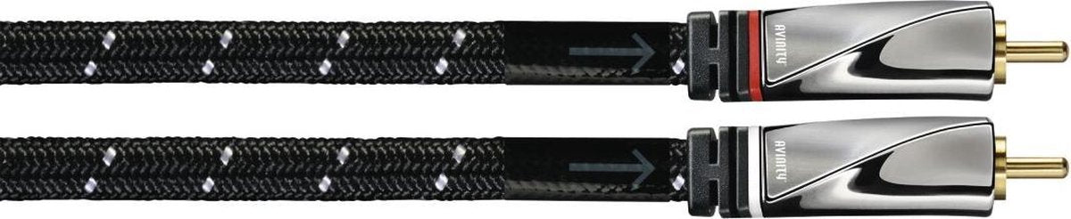 Avinity Audiokabel 2 Cinch-stekkers - 2 Cinch-stekkers Stof Verguld 0