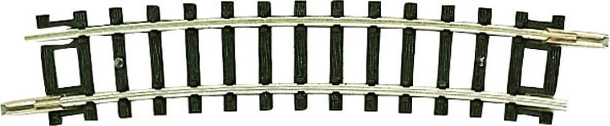 22235 N Fleischmann rails (zonder ballastbed) Gebogen rails 15 ° 261.8 mm