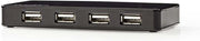 USB-Hub | 4-Poorts | USB 2.0 | Netvoeding / USB Gevoed | 4x USB