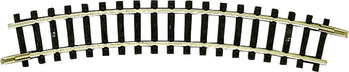 22233 N Fleischmann rails (zonder ballastbed) Gebogen rails 24 ° 228.2 mm