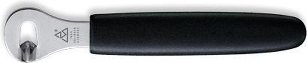 Triangle Professional Canneleur linkshandig - Rvs - 4 cm - zwart