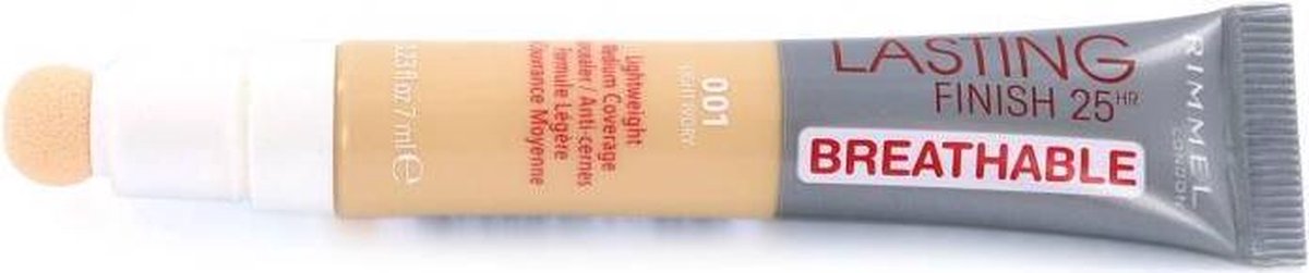 Rimmel Lasting Finish 25 HR Breathable Concealer - 001 Light Ivory