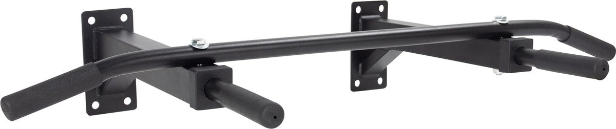 Pull Up Bar - VirtuFit Mulifunctionele Optrekstang - Wandmontage - Met Bevestegingsmateriaal - Zwart