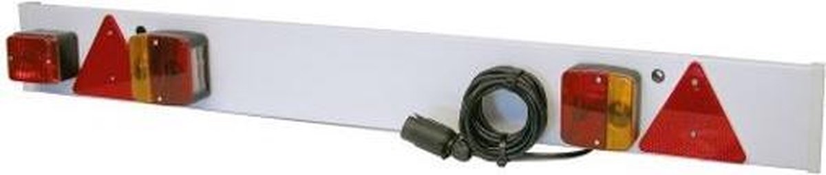 Verlichtingsbalk 124 cm breed met 9 meter kabel en 7-pins stekker