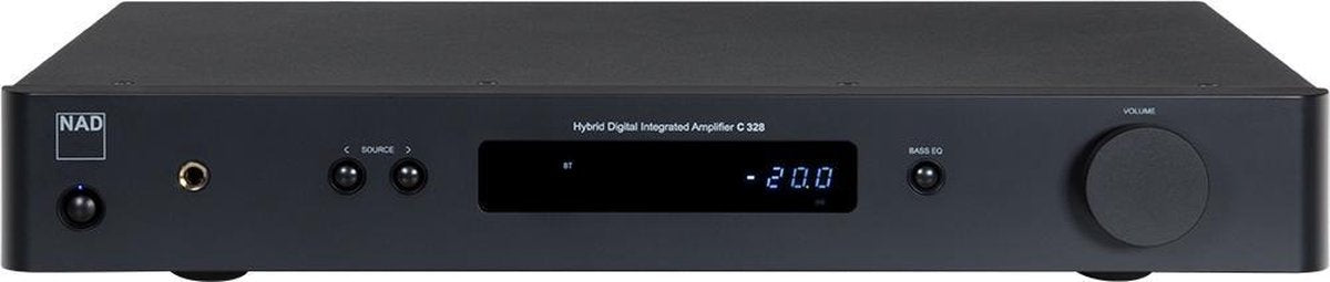 NAD C 328 Hybrid Digitale versterker met Bluetooth - 2x 50W - Zwart