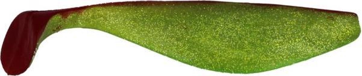 Shad 23 cm 9 inch chartreuse shine red back