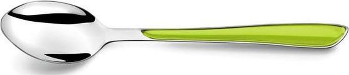Amefa Eclat - Groen - Koffielepel - RVS - (Set van 12) en Yourkitchen E-kookboek