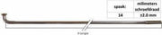 Spaak 14-238L RVS race met nippel p/100