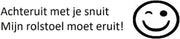 zwart achteruit met je snuit autosticker rolstoel sticker handicap rolstoelsticker afstandhouden mindervalide  auto fun
