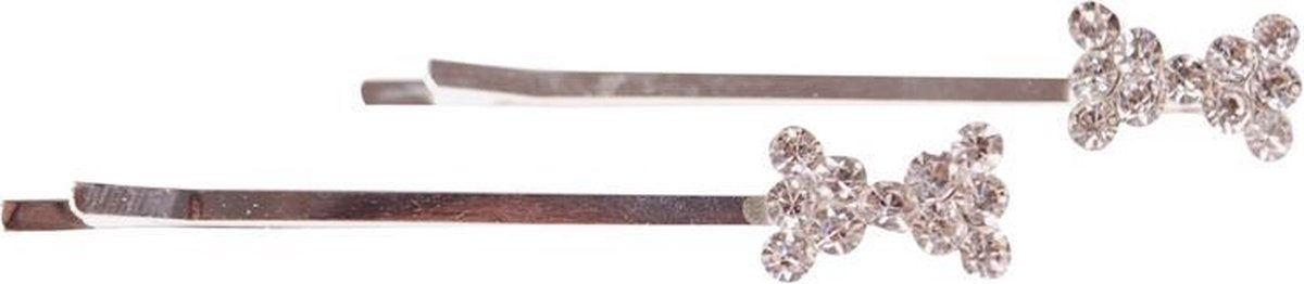 Schuifspeldjes strass met strikje