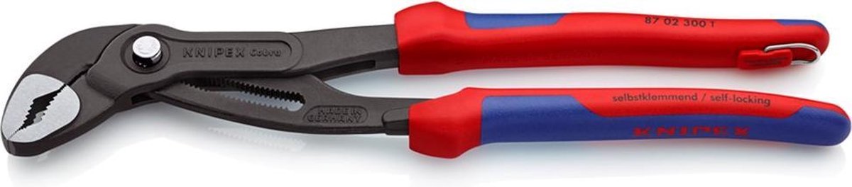 Knipex 8702300TBK Cobra Waterpomptang met borghaak - 300mm