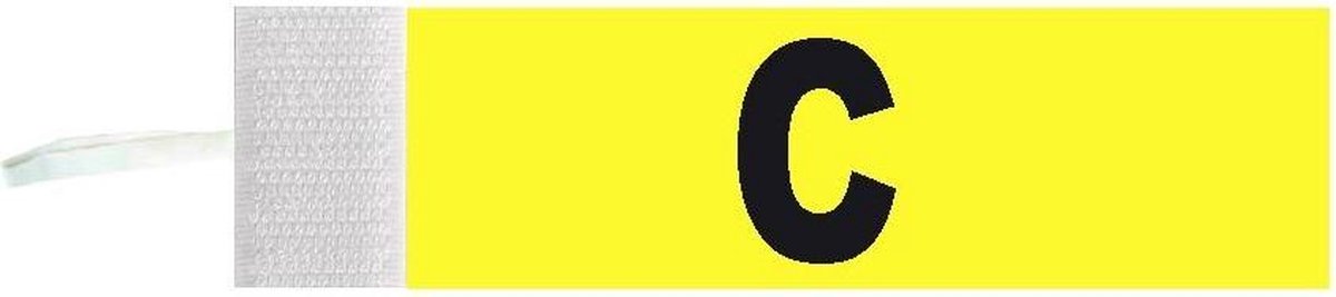 Atipick Aanvoerdersband Junior Velcro Geel One-size