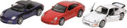 Modelauto Porsche 12 cm  blauw