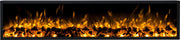Design4AlleZ Elektrische inbouw sfeerhaard smal 182x40x18 cm - Zwart