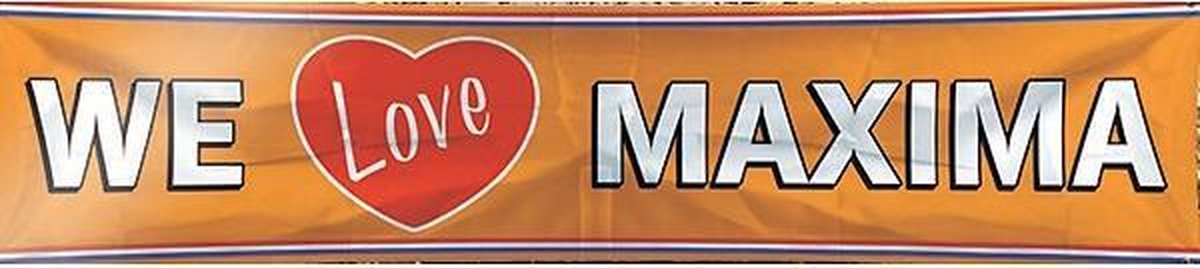 Spandoek We Love Maxima | 180x40 cm