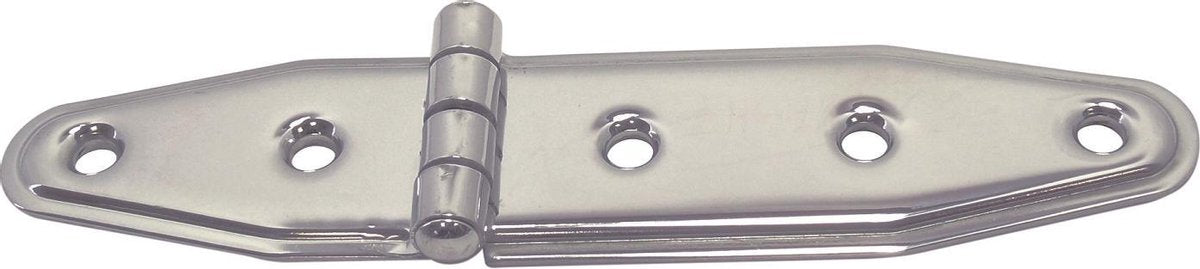 Staartscharnier - 133x28x3 - Rvs 304 - Knoop boven