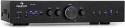 auna AV2-CD608BT hifi-stereo-versterker - Bluetooth - LED-controlelampjes - Digitale optische ingang - 4 x 100 watt RMS - frontplaat van aluminium