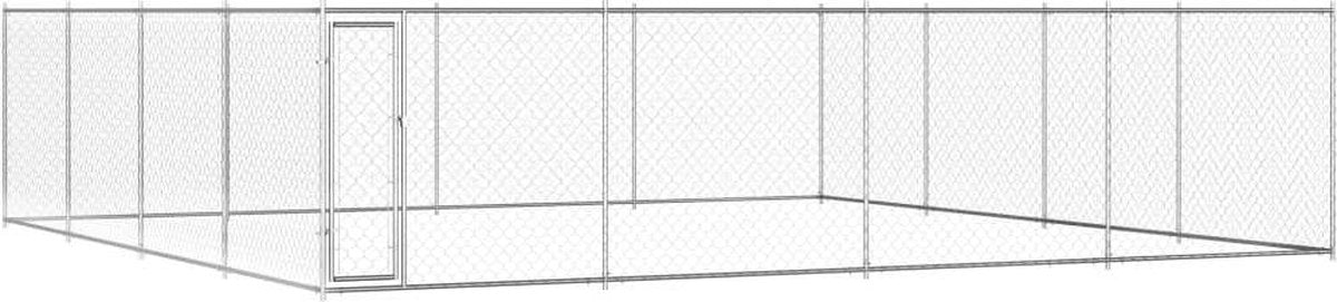 Medina Hondenkennel voor buiten 760x760x195 cm gegalvaniseerd staal