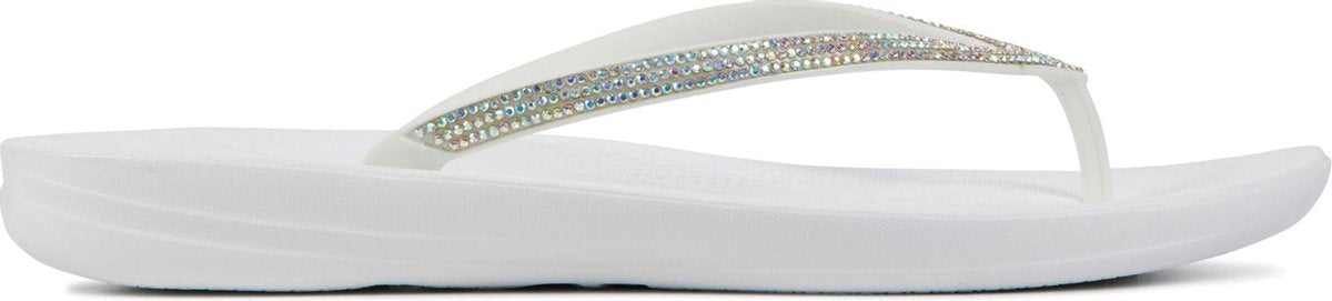 FitFlop  Vrouwen Textiel  Slippers / Damesschoenen R08 - Wit - Maat 41