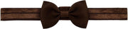 JillyBee - Haarband - Haren - Band - Baby - Strik - Fijn - Bruin