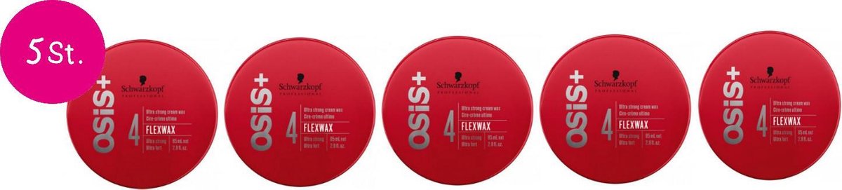 5x Schwarzkopf Osis Flexwax 85ml