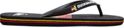 Quiksilver Molokai Seasons Heren Slippers - Black/Red/Black - Maat 40