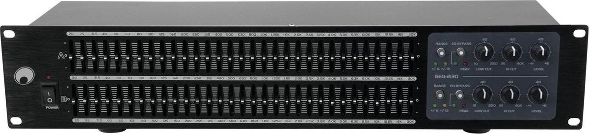 OMNITRONIC GEQ-2310 Equalizer 2x31-Band