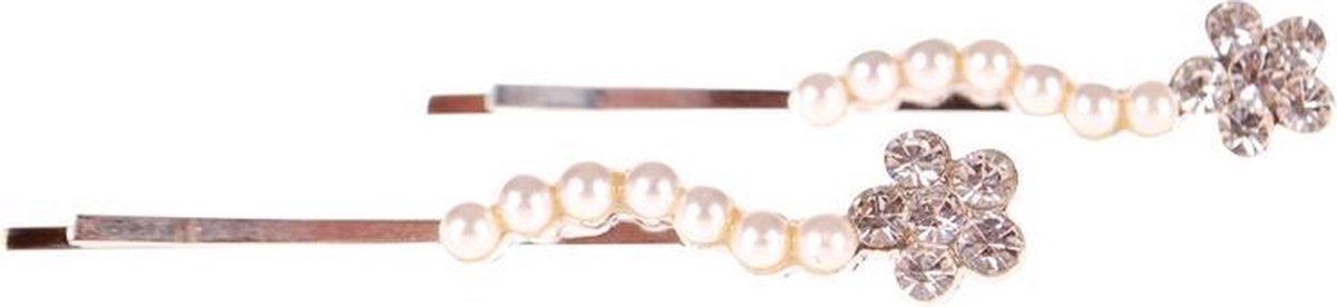 Schuifspeldjes strass steentjes en pareltjes