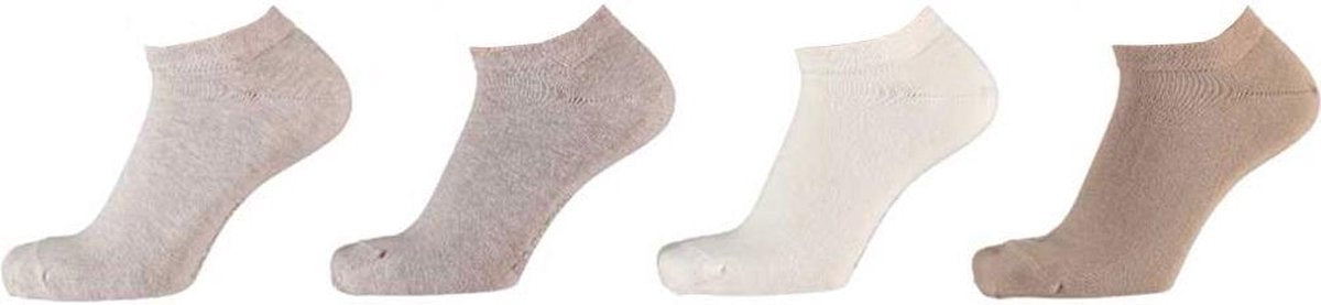 8-Pack Biologisch Katoenen Sneakersokken 158490000 Apollo - Unisex - beige - 35-38
