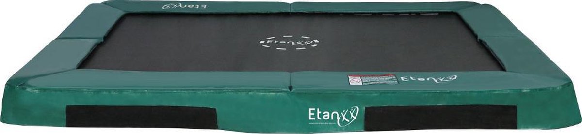 Etan Hi-Flyer Trampoline Inground - 310 x 232 cm / 1075 - Uv- bestendig Randkussen - Groen - Rechthoekig