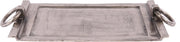 Dienblad Sergio 55 x 32.5 cm ruw nickel