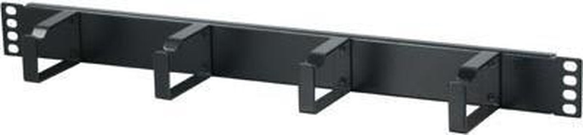 Basic 1U 4 voudige metalen rangeerpaneel - kabelhouder 19 inch