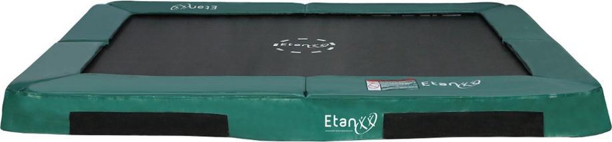 Etan Hi-Flyer Trampoline Inground - 281 x 201 cm / 0965 ft - Uv-bestendig Randkussen - Groen - Rechthoekig