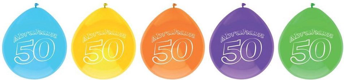 Ballonnen 'Abraham 50’ - 10 stuks