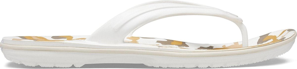 Crocs Slippers - Maat 45/46 - Unisex - wit - bruin - beige
