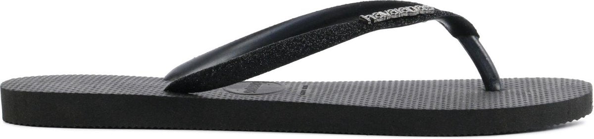 Havaianas Vrouwen Rubber  Slippers / Damesschoenen Slim glitter - Zwart - Maat 39/40