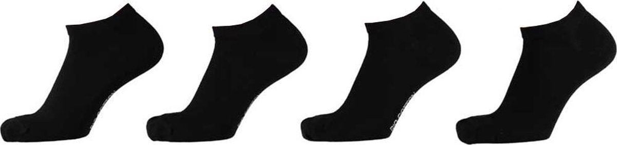 8-Pack Biologisch Katoenen Sneakersokken 158490000 Apollo - Unisex - zwart - 39-42