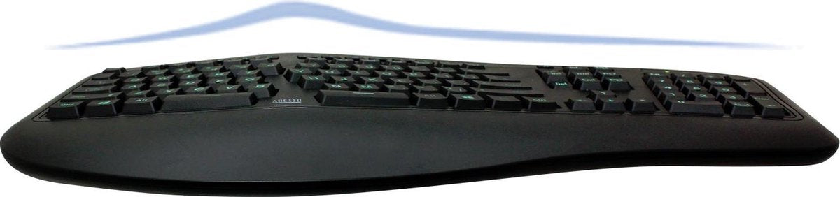 Adesso Tru-Form 150 toetsenbord USB QWERTY Amerikaans Engels Zwart